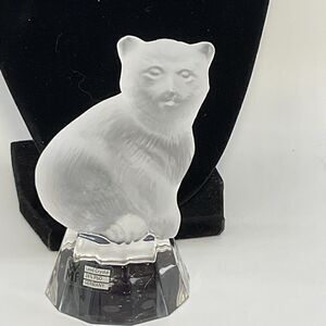 Vintage WMF Crystal Bear Figurine